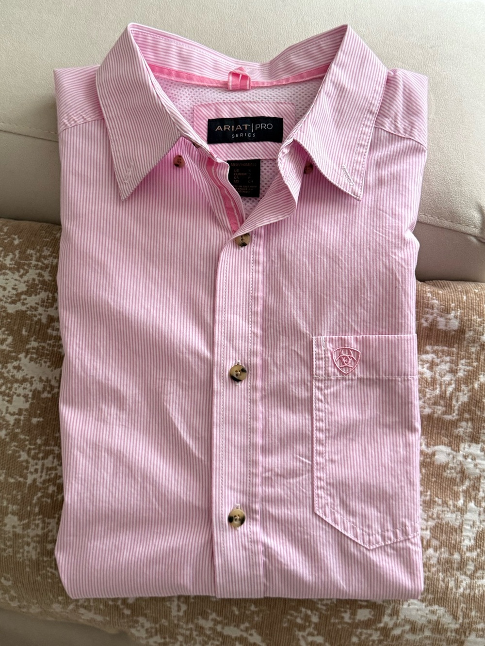 Ariat Pro Pink Dress Shirt Size Small